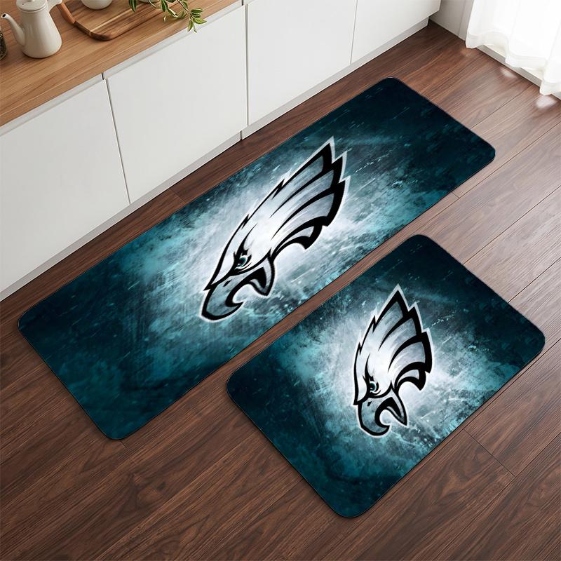 Philadelphia Eagles (78) Flanelinis virtuvės kilimėlis Minkštas neslystantis virtuvės takas Kilimas virtuvei namų virtuvės dekoravimui