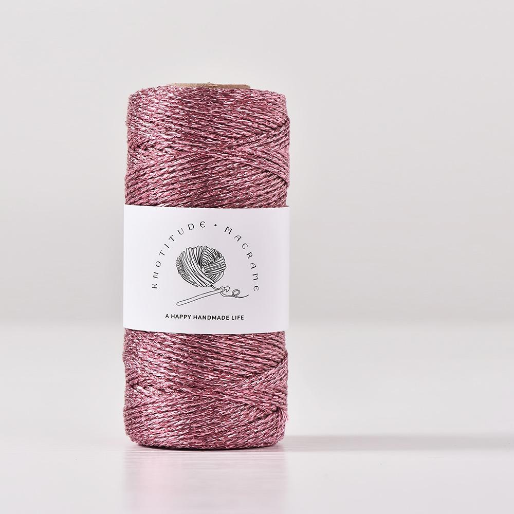 

Металлизированная пряжа 1 мм DIY Ручная работа Вязание Крючком Ручное ткачество Проволока 100 м Многоцветная Блестящая Золотая Серебристая Шнур Нить розовый