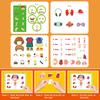 Montessori Quiet Books Early Educational Toys My First Busy Book DIY Paste Matching Puzzle Game Human Body Cognition Kids Toys