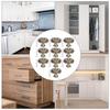10 Set Antique Brass Furniture Handle Solid Round Cabinet Handle  Furniture Accessories