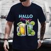 T Shirt for Men HELLO FRIDAY Graphic Tops Y2k Clothes Beer Lover Drinking Day Party Tees Matching Outfit Oversized Streetwear