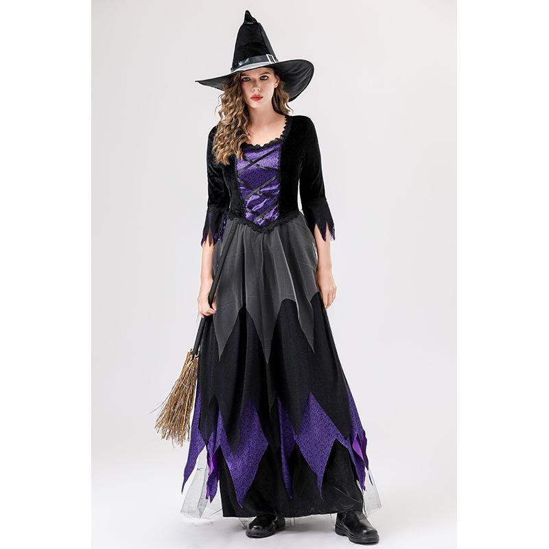 Cosplay witch cos costume girl dress masquerade party theme stage costume halloween