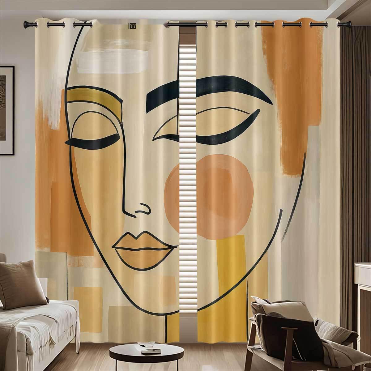 Ballet Girl High-Precision Blackout Curtains - Custom Digital Print, Thickened Polyester, Sun Protection 140x160 cm