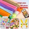 Pipe Cleaner Bouquet Kit: DIY Children's Weaving Material for Handmade Chenille Christmas Tree