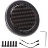 Lenkrad Hupenknopf ABS Kohlefaser 50mm Durchmesser Kohlefaser Universelles Auto Modifiziertes Zubehör