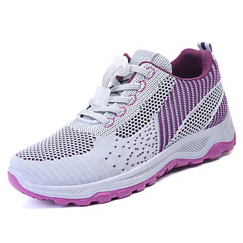 Walking Shoes Women's Spring New Middle-aged and Old Soft-soled Running Shoes Couple Breathable Sports Shoes Gifts Travel Shoes