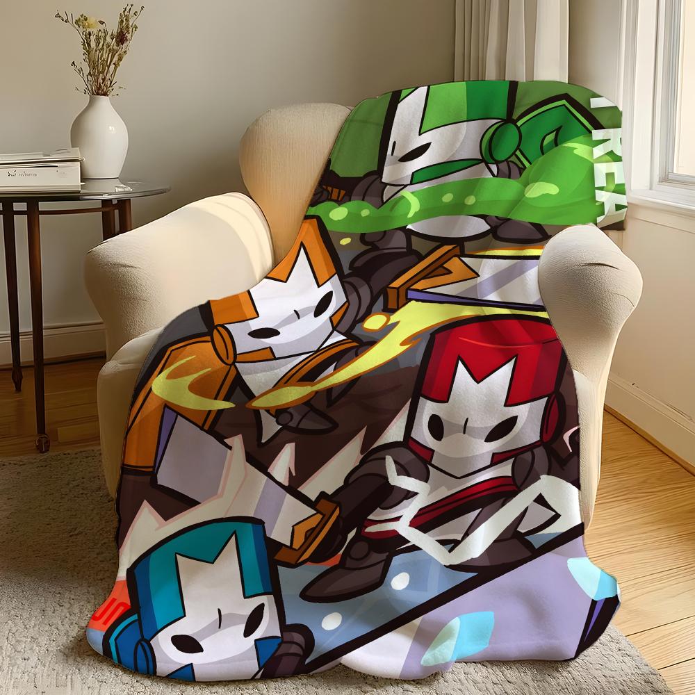 Spiel C-Castle Crashers Wurf Flanell-Kuscheldecke, Bett Zuhause Büro Nickerchen Decke Reise, Camping, Picknickdecke Weiche Dekoration