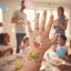 Wrist Arm Face Leg Face Temporary Tattoo Rabbit Carrot Eggs Flower Freckle Tattoo  Easter Day