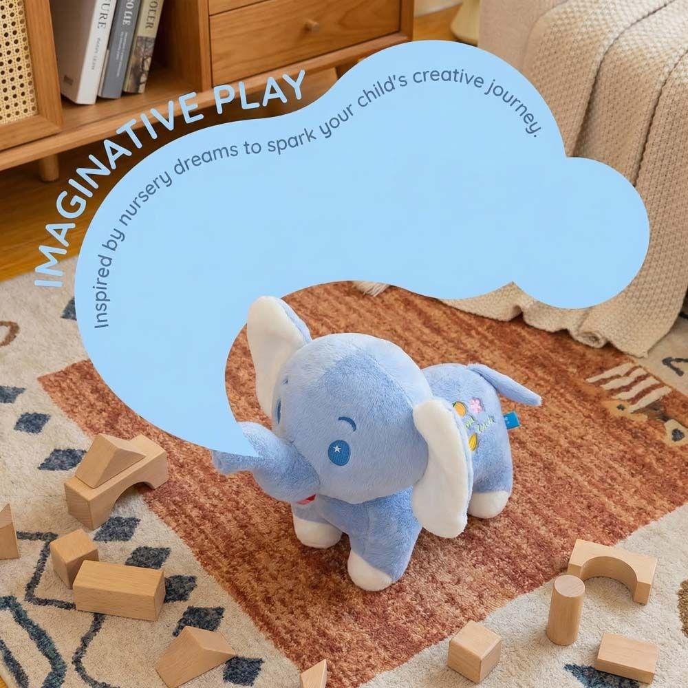 Throw Pillow Stuffed Elephant Toy Back Cushion Elephant Doll Elephant Plush Doll Baby Infants