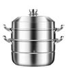 Handon 28cm Double-Layer Stainless Steel Steamer