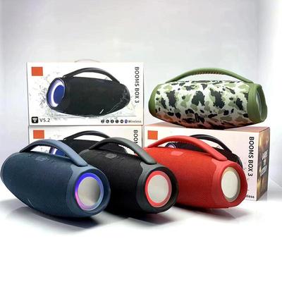 New Booms BOX3 Portable High-Power RGB Bluetooth Speaker.