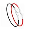 Fashion Beanty Adjustable Cute Simple 1PC Graceful Jewelry Gifts Rope Hot Sale Leather Black/Red Lucky Couples Bracelets Charm Bracelets Knit Lovers