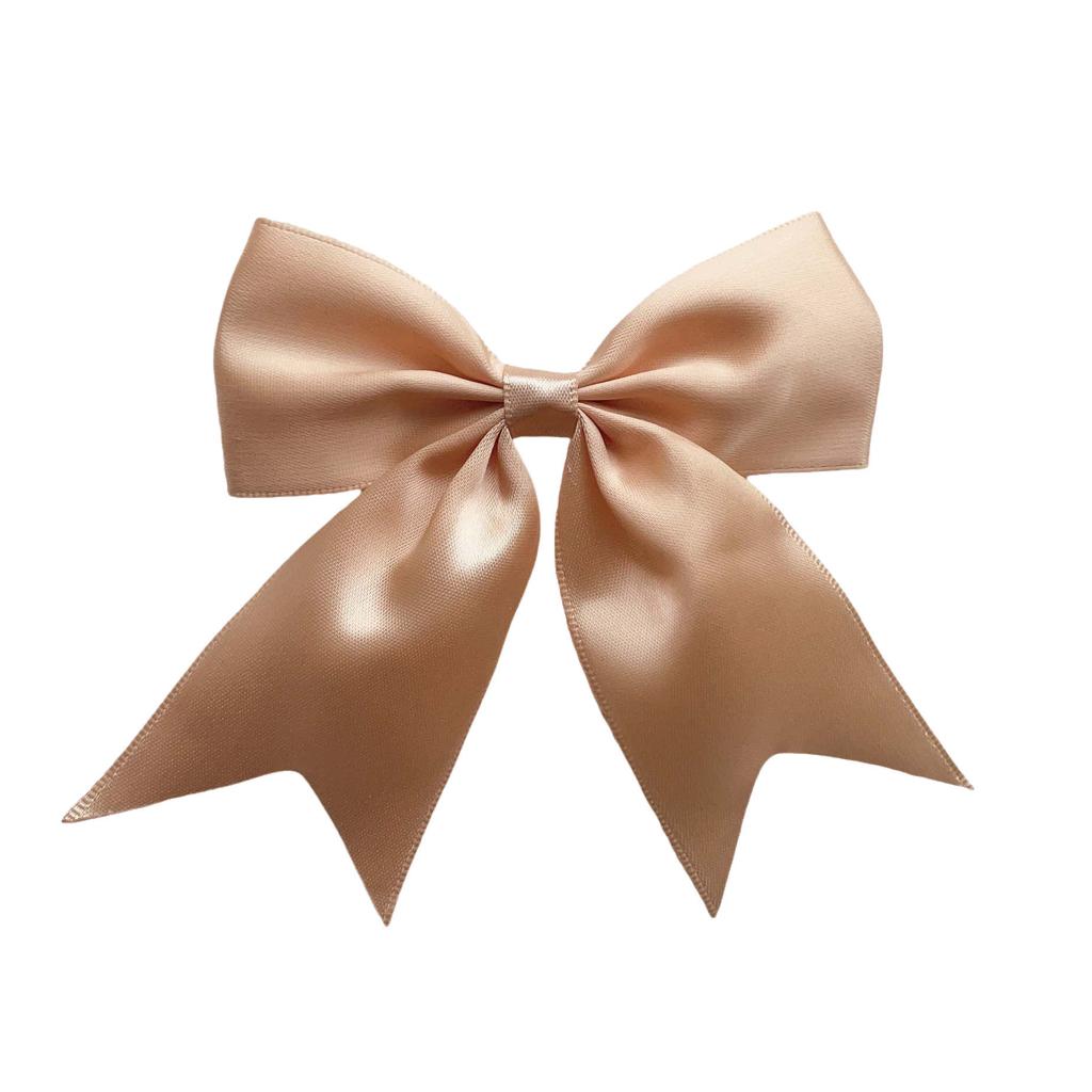 New Solid Color Ribbon Bows Hair Clip For Kids Girls Hairpins Barrettes Handmade Headwear Hair Accessories