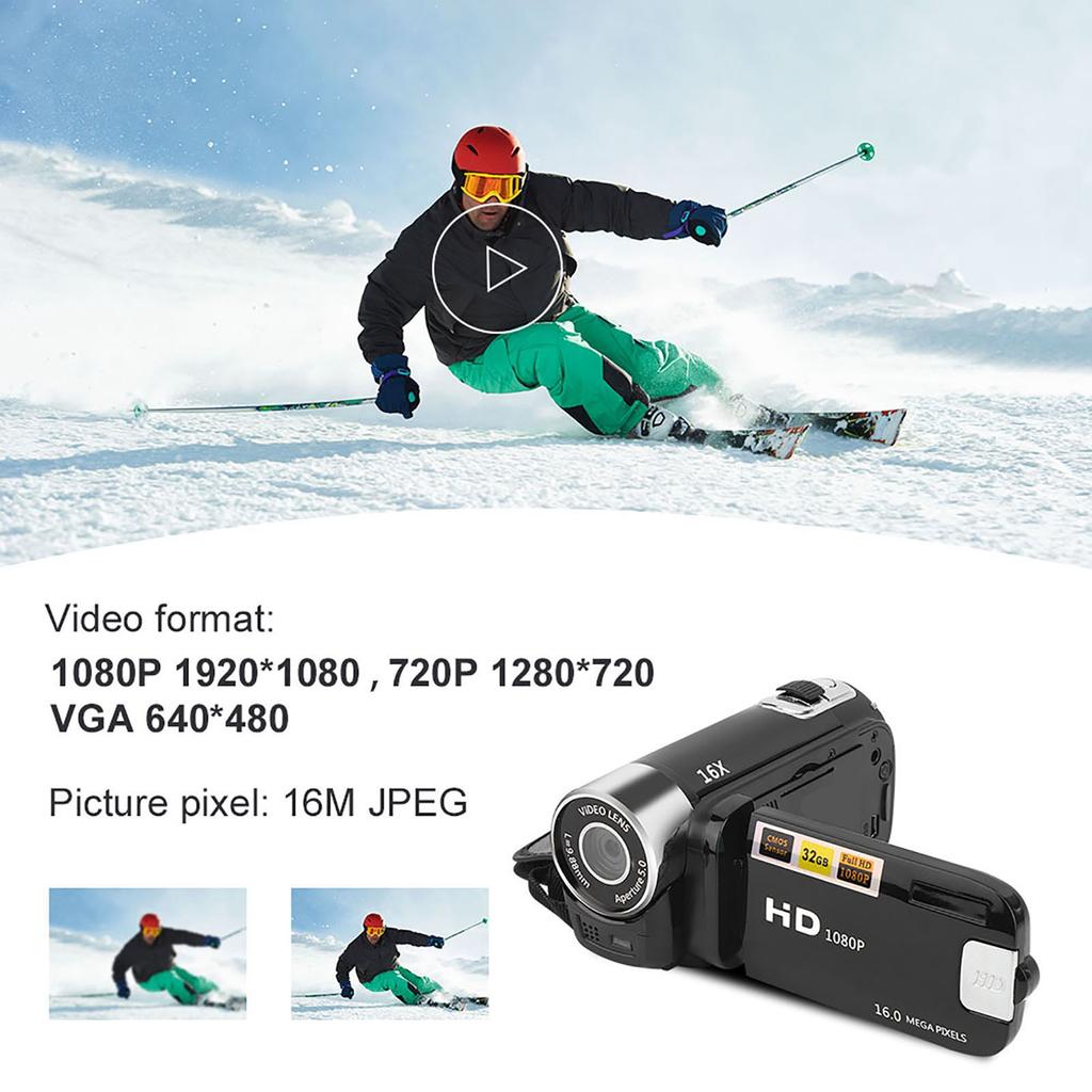 Digital Camera DH‑90 16X Digital Zoom 2.7 Inch Colourful Display Screen High Definition Camera Image Video Shooting Camcorder