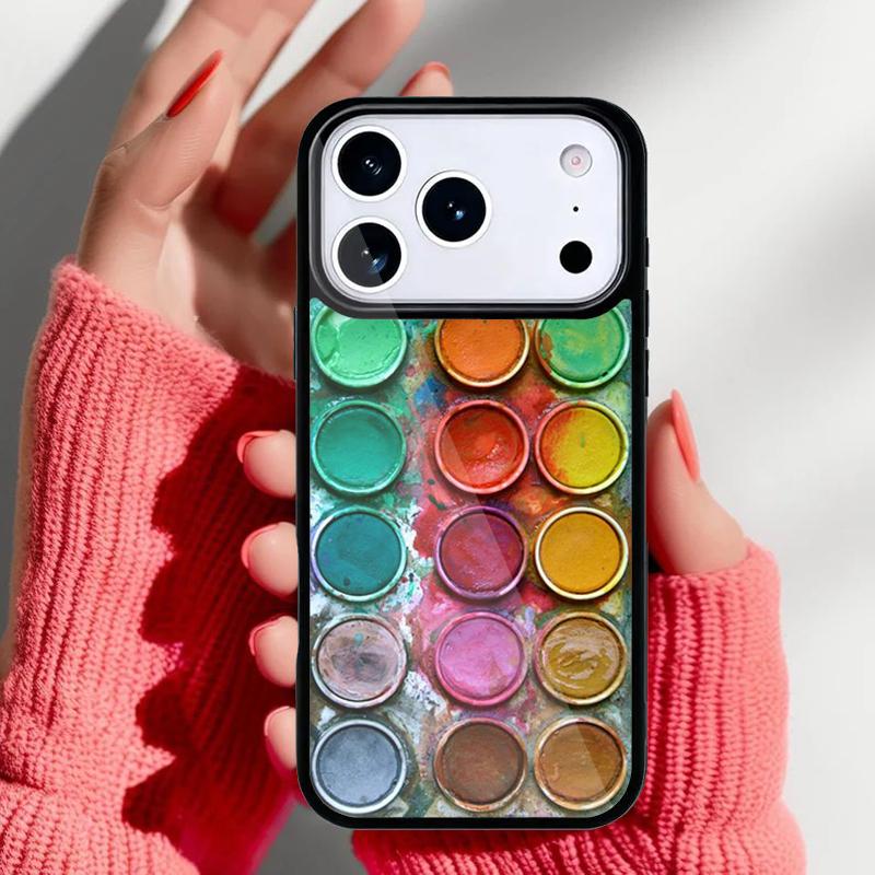 Colorful Rainbow Watercolor Phone Case for iPhone 17 16 15 14 13 Pro Max Back Cover for 12 11 Pro Coque