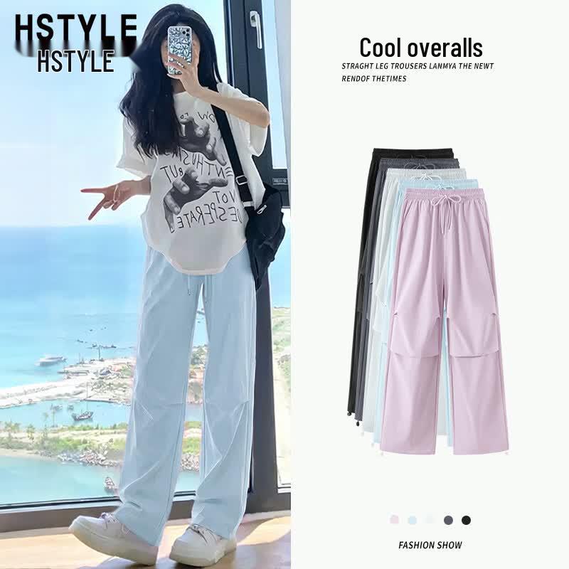 Women s Summer Quick-Dry Loose Cargo Pants M