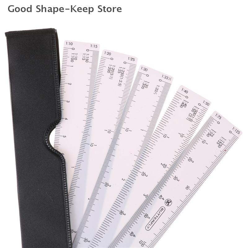 Fan Shape Architects Scale Ruler Multi-Ratio Measure Tools For Graphics Design – Accurate Measurements