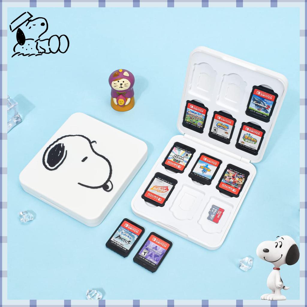 Dlseego Switch Game Card Nintendo Switch Card Storage 12 Switch Cards and 12 SD Soft Case with Game Card Portable and White Case, Case, Cards,