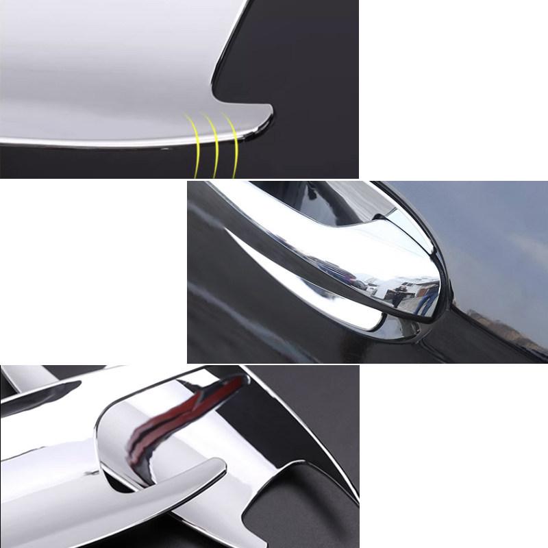 ABS Silver For Mercedes Benz C E GLK ML CLA Class W166 W246 12-15 X204 W212 10-15 W204 W117 Car Outside Door Handle Bowl Cover