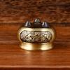 Mini Brass Incense Holder for Stick and Sandalwood, Ideal for Home and Indoor Use, Buddha-Inspired Design, Compact Tray