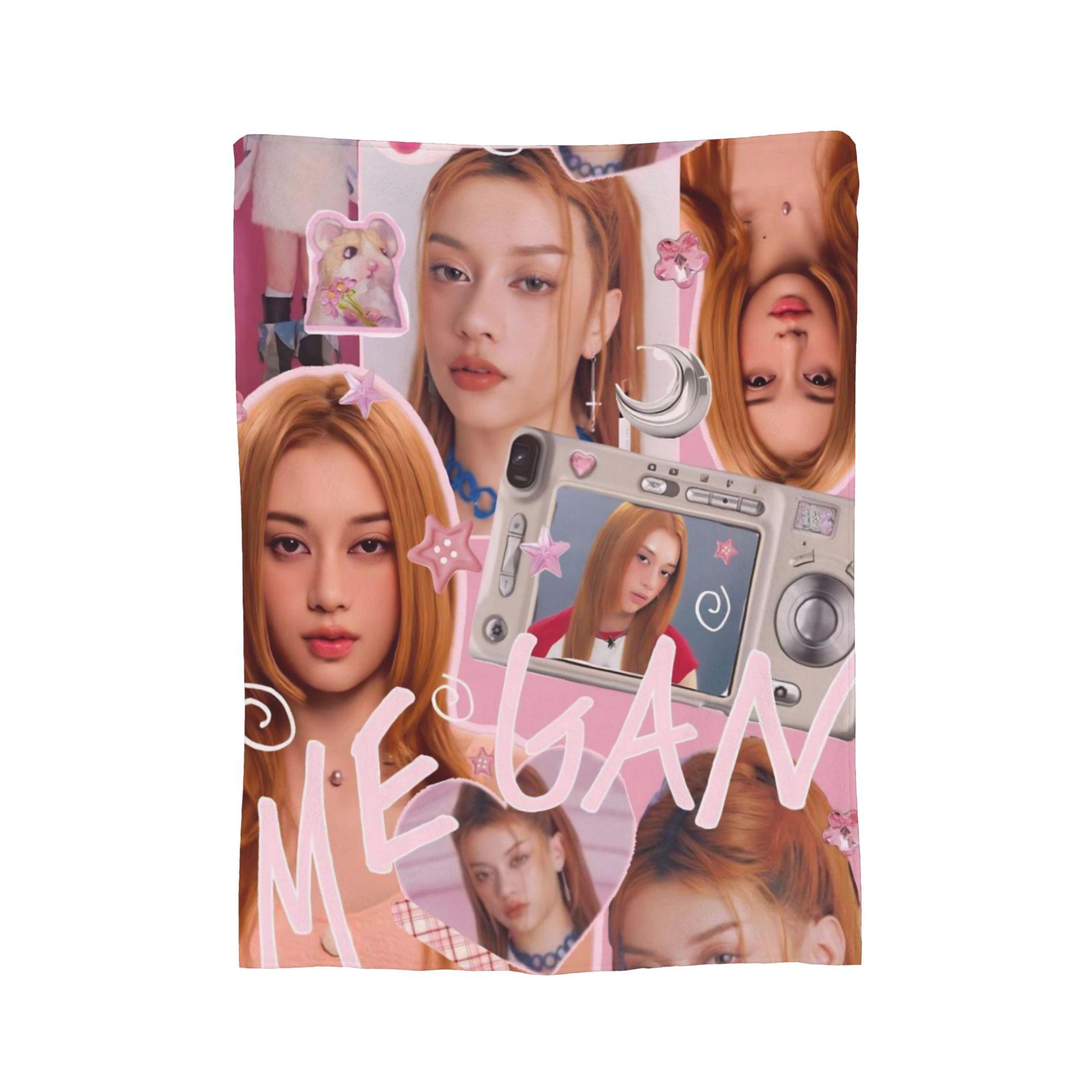 

Katseye Kpop Girl Group Blanket Fleece Printed Multifunction Lightweight Thin Throw Blankets for Bed Couch Bedspreads 30x40in