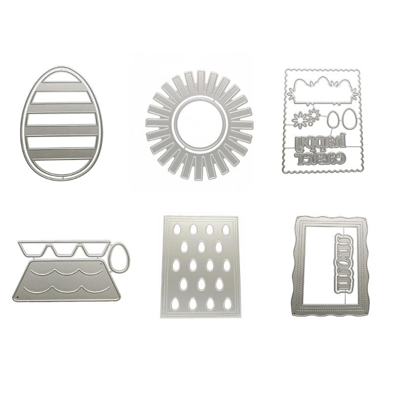 Easter Egg Bunny Metal Cutting Dies Stencils for DIY Scrapbooking Decorative Embossing Paper Cards Template Decoration