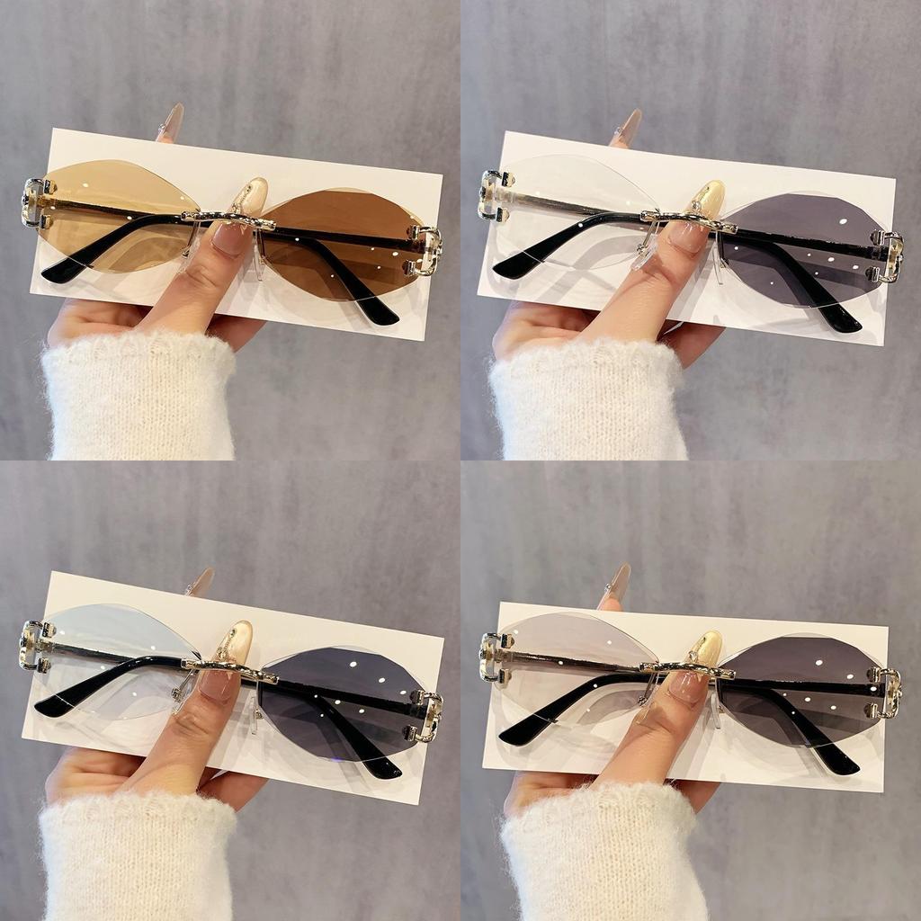 Geometric Square Sunglasses With Metal Frame Uv400 For Fashion Casual Outdoor Activities