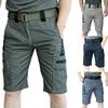Men's Belted Multi Pocket Shorts  Outdoor Casual Sportswear Shorts