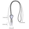 Alloy Bolo Tie for Men Cowboy Bolo Tie Necktie Collar Pendant WesternStyle Necklace for Teens Cowboy Rodeos Accessory