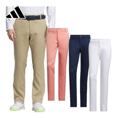 Adidas Golf Golf Pants with Back 5 and College Navy Men's Full-Length Embroidery, Pockets, Water-Repellent Design,