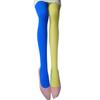 Two Tone Candy Colored Contrast Tights Stockings Open Crotch Designs Asymmetrical Multicolor Pantyhose Hosiery for Women