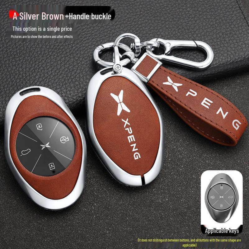 Xpeng P7/G3i Car Key Shell & Case: 2021/2022 Metal Key Holder