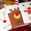 Unique Merry Xmas 3D Cartoon Animal Card Happy New Year Christmas Card Postcard Holiday Children Gift Cards