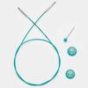 Knitting Cable - KNITPRO - K36614 - Steel Nylon - Blue-green Color - One Size