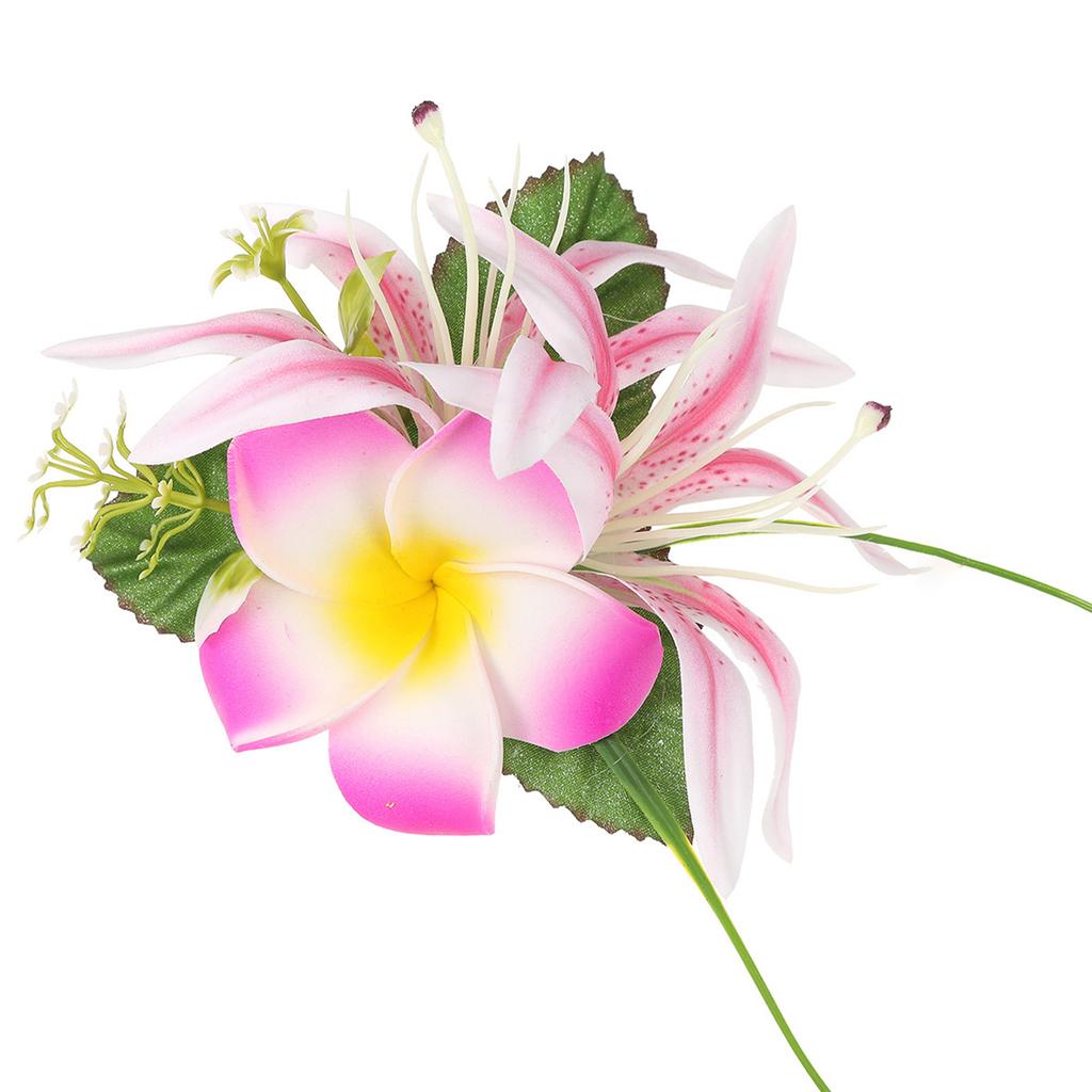 Lightweight Flame Egg Flower Plastic Hairpin For Women Hair Clip Holiday Party Beach Wedding Hairstyle Decoration