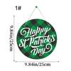 Bright Colored Luck Leaves  Porch Sign Welcome Door Sign Perfect for Patrick's Day Event Seasonal Decoration