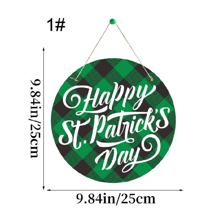 Bright Colored Luck Leaves Porch Sign Welcome Door Sign Perfect for Patrick's Day Event Seasonal Decoration