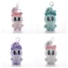 13cm Kawaii Big Eyes Rabbit Plush Toy Sweetheart Bowknot Keychain Lovely Backpack Purse Bag Handbag Stuffed Pendant Gift