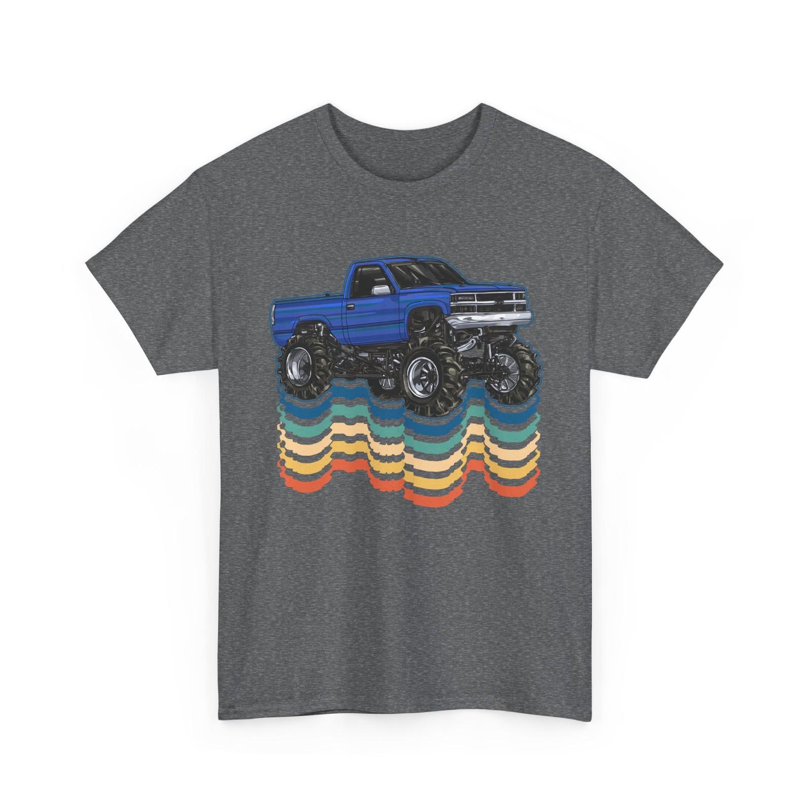 Monster Truck Racing T-Shirt, Monster Trucks Lovers Racer Men Shirt XXL