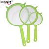3Pcs/Set Plastic Fine Mesh Scoop Strainer Colander Flour Sieve With Handle Juice Tea Strainer Kitchen Tools