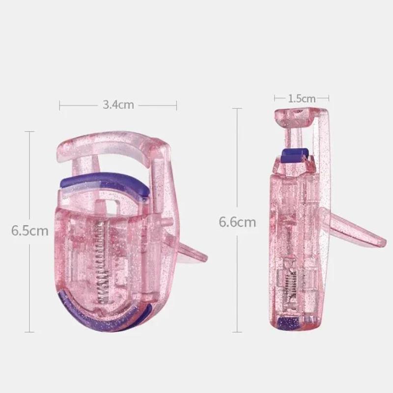 For All Eyelash Shapes Makeup Tool Mini Portable Eyelashes Curler Glitter  False Eyelash Curler Lasting Curling Eyelash Clip