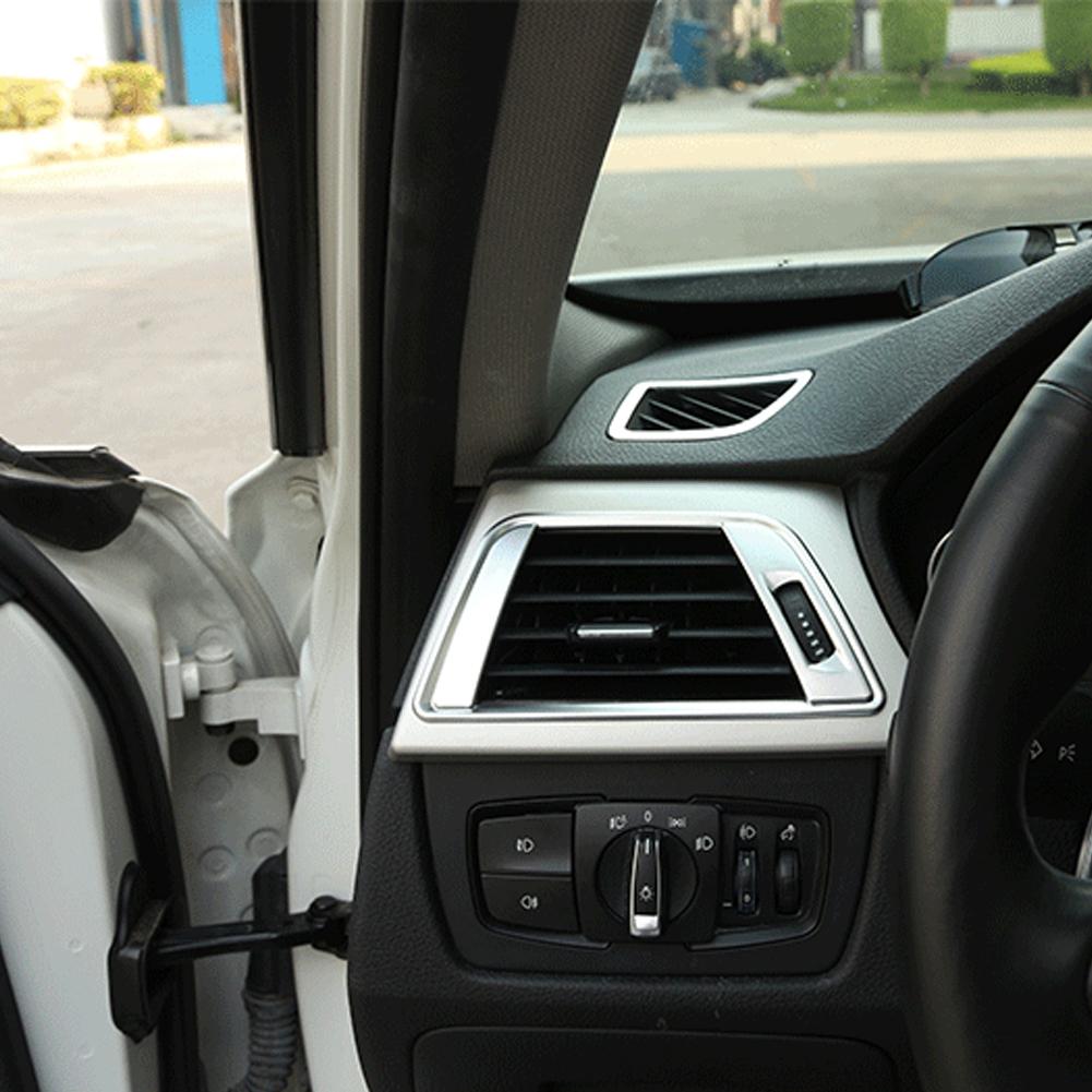 2Pcs Carbon Fiber Style Car Side Air Conditioning Vent Cover Trim Frame Stickers For BMW 3 Series F30 2013 2014 2015 2016-2018