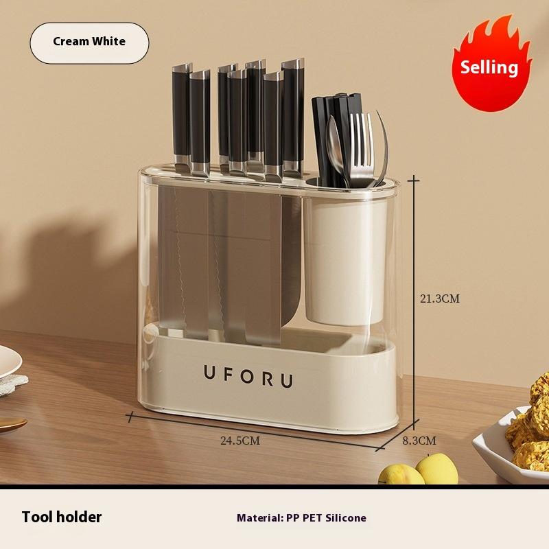 Kitchen multifunctional storage rack, new combination knife holder, chopstick cage, integrated storage, seasoning supplies, home