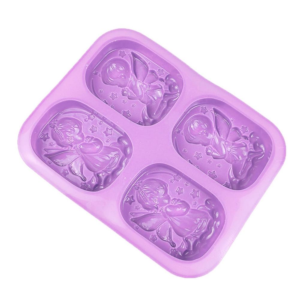 3D Angel Soap Silicone Mold Rectangle Oval Round Bath Bomb Tool Flower Life Tree Baby Moon Sun Wave Wax Melts Making Supplies