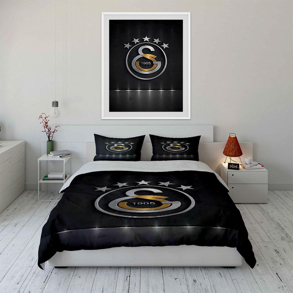 "Golden Emblem with Star Symbols, 1905" Print Bedding Set Duvet Cover Pillowcases (1* Duvet Cover 2* Pillowcases Do Not Include Comforter)