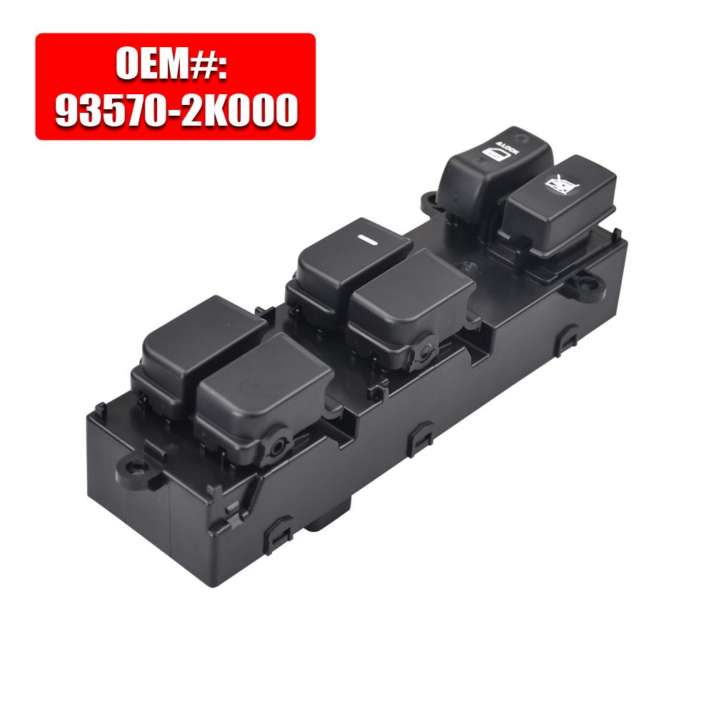 

New 93570-2K010 93570-2K000 Master Electric Power Window Switch for Kia Soul 2009 - 2013 for kia soul Optima K5 935702K010 93570-2K000