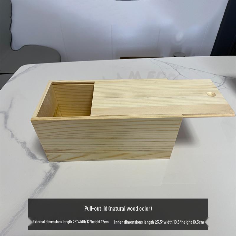 Rectangle Solid Wood Antique Storage Box for Tea and Gifts