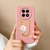 Cases For OPPO Realme12 12x 5G Elegant Rose Letter Soft Liquid Silicone Lens Protective Back Covers For Realme 12 X Bumper Funda