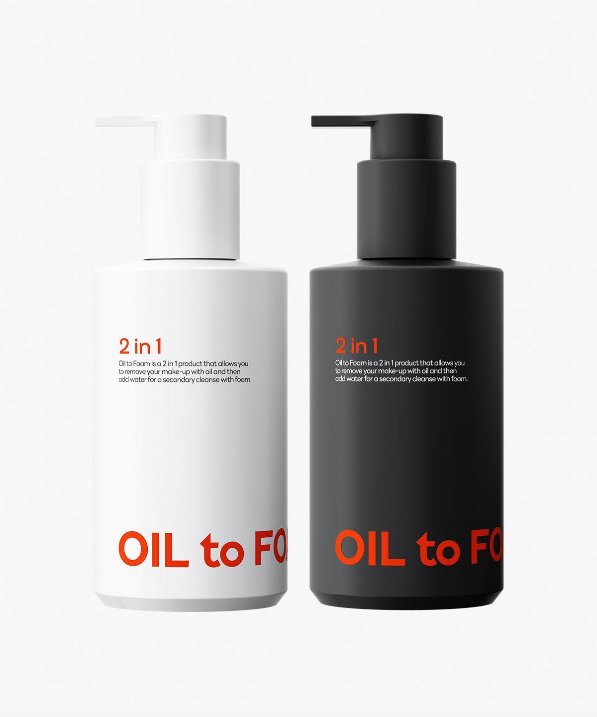 One-Step Two-in-One Oil-to-Foam 200ml (2 bottles) [Gift: Oil-to-Foam 30ml]