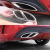 Pour Mercedes Benz Classe A B C E GLA GLC GLE GLS CLS, cadre de protection de l'embout d'échappement arrière en acier inoxydable